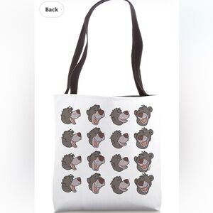 NWT Disney The Jungle Book Baloo Multi-Face Action Portrait Tote Bag